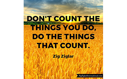 Do Things That Count